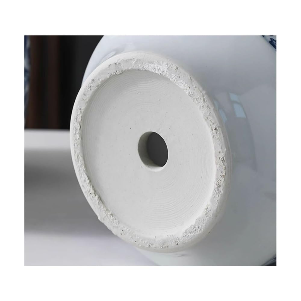 Sadzarka Doniczka ceramiczna wysokotemperaturowa z niebiesko-białej porcelany