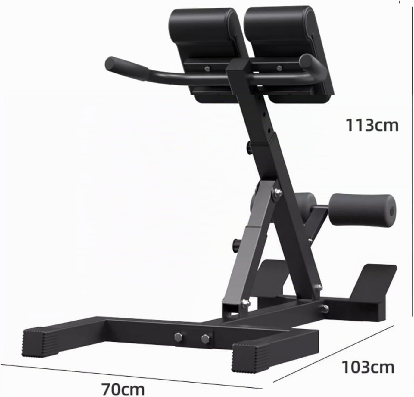 Silla Romana de Hiperextensión Heavy Duty, Inclinación Ajustable 5 Niveles, Entrenamiento Espalda/Abdomen/Glúteos, Capacidad 150 kg, Equipo Gimnasio en Casa