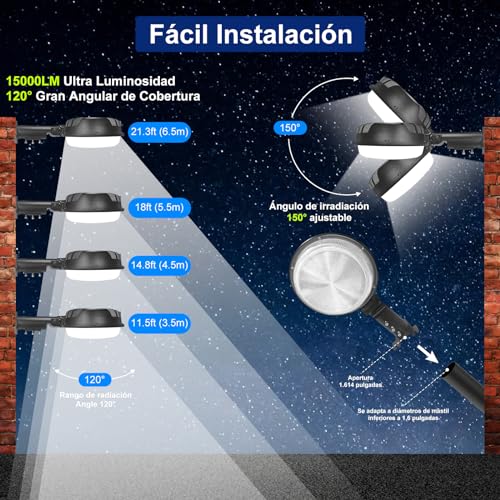 Lámparas para casa exterior 15 lamparas para casa exterior marca JSXing (3)