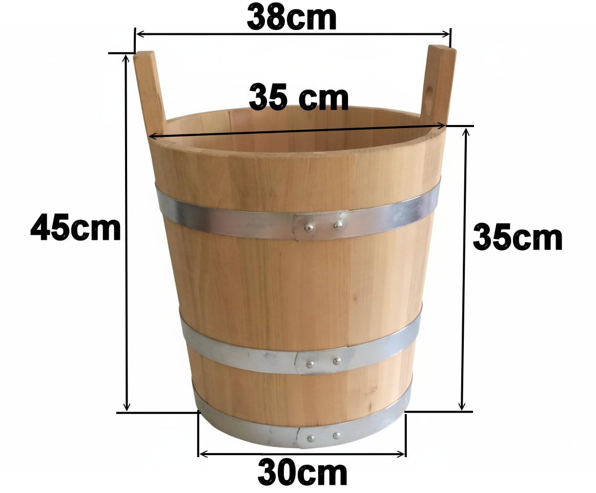 Krautfass Holz Pökelfass Surfass 17 l Fleischfass Sauerkrautfass Farbe mit Spindel und zweitem Boden …