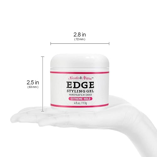 Miniatura 3 de Nicole & Alyssa - Gel de peinado Edge 4oz (gel rosa)