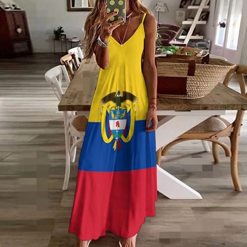 Robe imprimé patriotisme emblème l'aigle Colombie fluide - 3