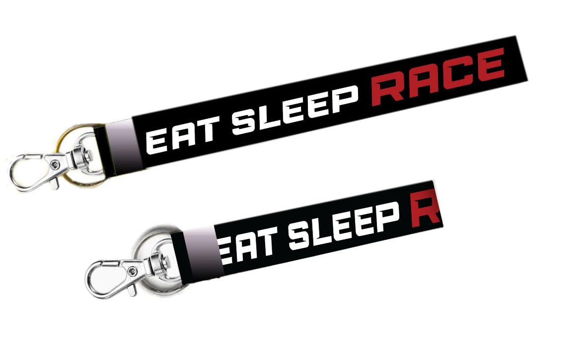 Eat Sleep Race 7 & 18 inches combo Bike Riders Printed Lanyard Keychain Tag Holder For All Bikes Cars Rider Boys Girls Keychains Tag Holder (Pack of 1) KEYLANYARD-image-36
