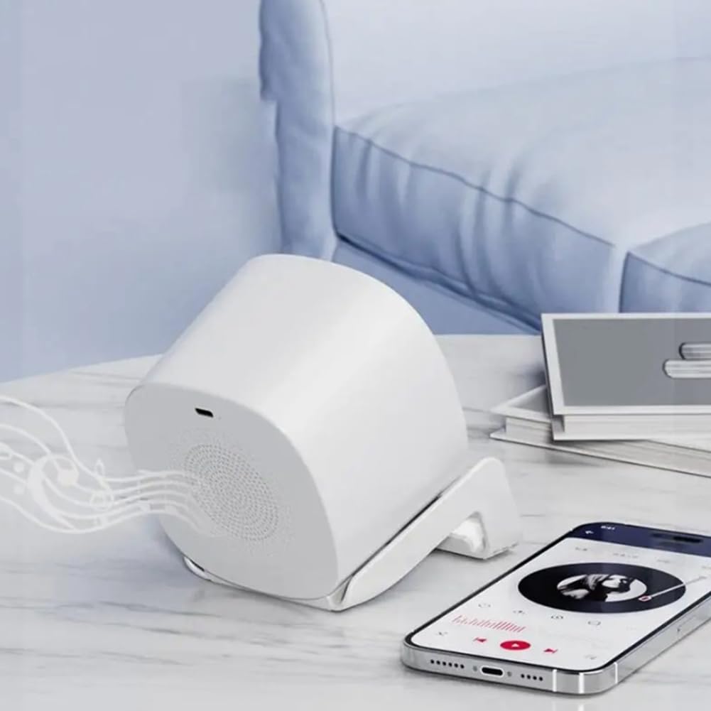 Paociuro Station De Charge Sans Fil Bluetooth 5.0 - Haut-Parleur FM TF RGB Veilleuse Multifonction