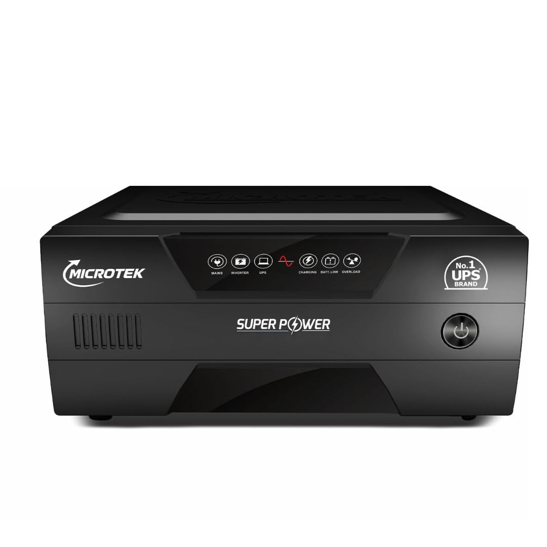 Microtek Super Power New 1100 12V Pure Sine Wave Inverter UPS | 950VA/770W Power Backup for Home/Office/Shops | CCCV Charging, Wide Input 80-290V | Runs Fan, TV, Lights, Router | 3 Year Warranty-picture-11