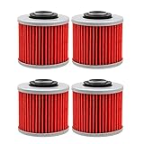 Condición: 100% nuevo JINDIZH Filtro de aceite adecuado para YAMAHA XV535 XV 535 VIRAGO 1987-2002 TDM850 TDM 850 1991-2002 YFM600 YFM 600 GRIZZLY 600 1998-2001 (Color : 4 Pieces)