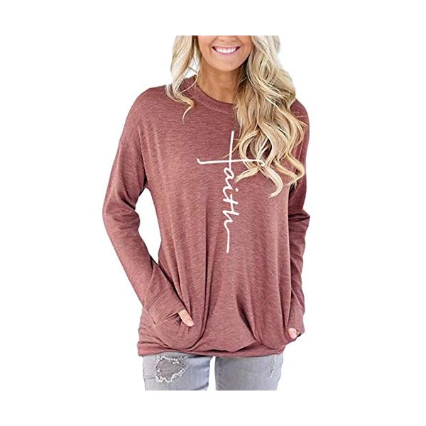 ZILIN-Womens-Casual-Letter-Print-Crewneck-T-Shirt-Long-Sleeve-Tunic-Tops-Sweatshirt-with-Pockets ZILIN Sweatshirt for Women Long Sleeve Crewneck Pullover Graphic Loose Fit Tops Shirts with Pocket