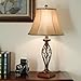 ARPENTER Table Lamp Set of 2 for Bedroom or Living Room, 27.5 in. High Royal Bronze Finish, Large Bedside Reading,Dining,Kitchen,Nightstand Traditional Table Lamps