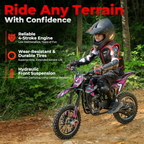 Image of FRP FX40 Gas Dirt Bike For Teens 40cc 4-Stroke Dual Disc Brake Off Road