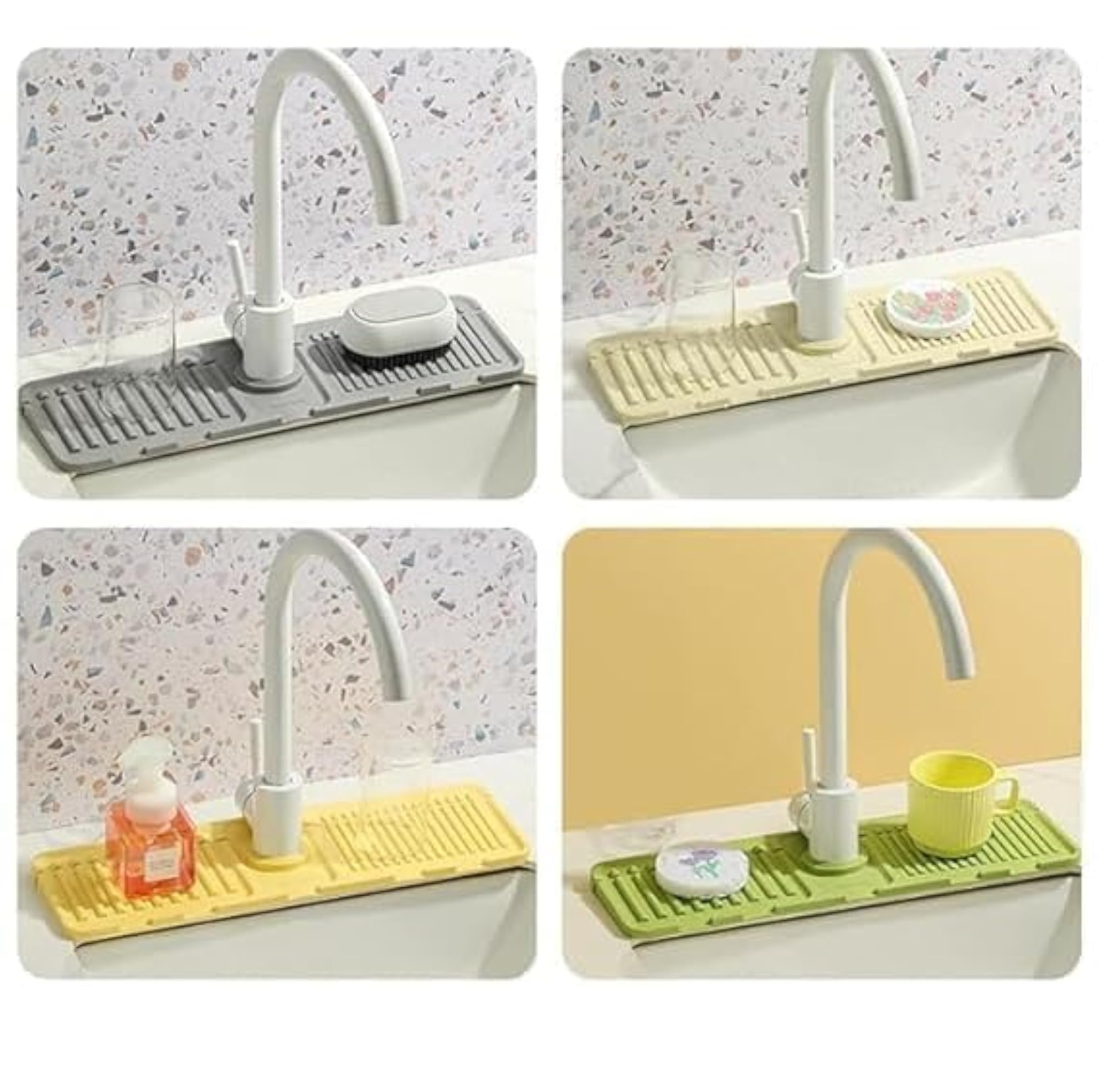 Silicone Sink Drainer Pad, Kitchen Sink Mat