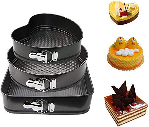 DD RETAILSNonstick Carbon Coated Steel Leakproof Cheesecake Bakeware Pan