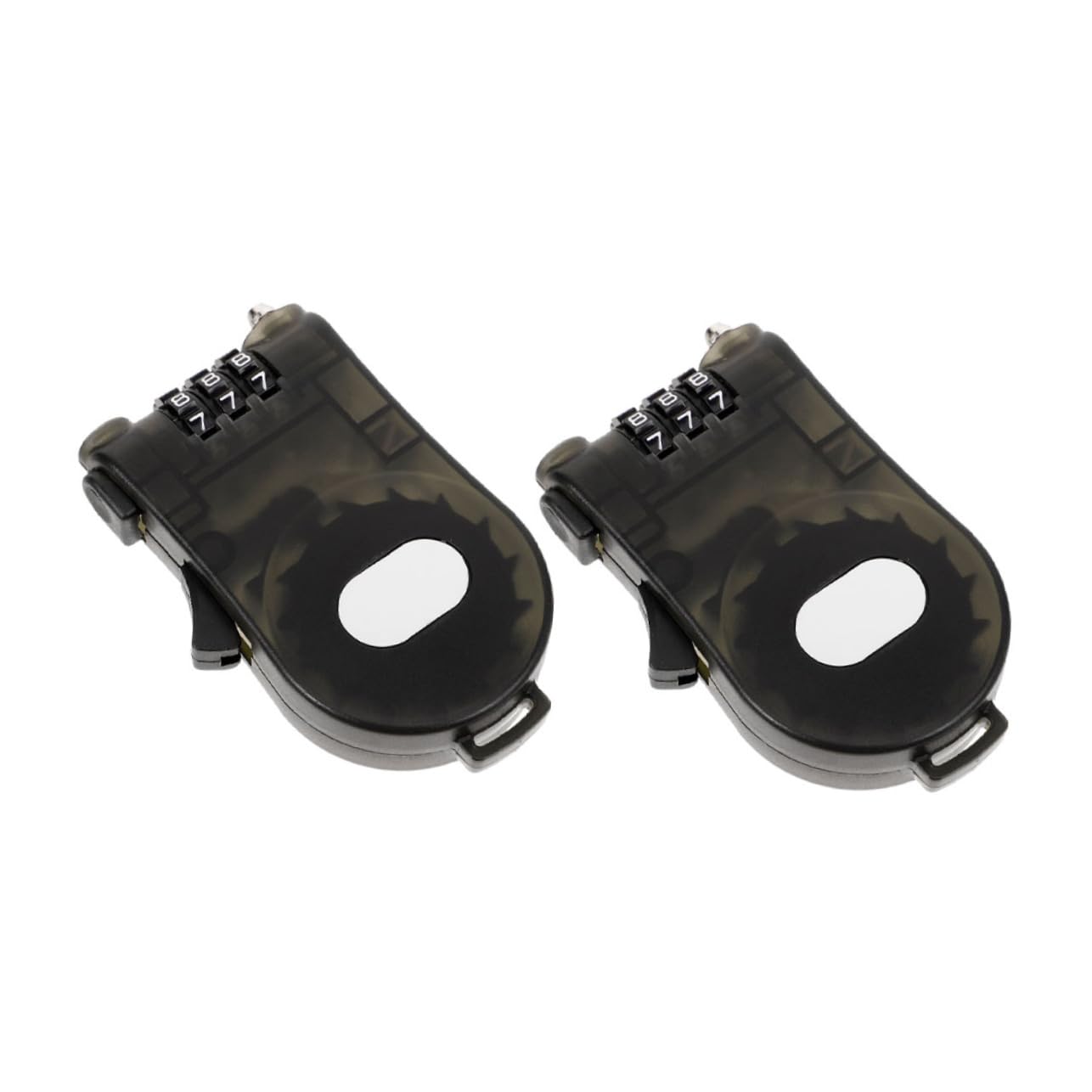 Abaodam 2pcs Wire Lock Black Adjustable Cable Security Combination Lock Adjustable Cable Lock Plastic Wire Lock Cable
