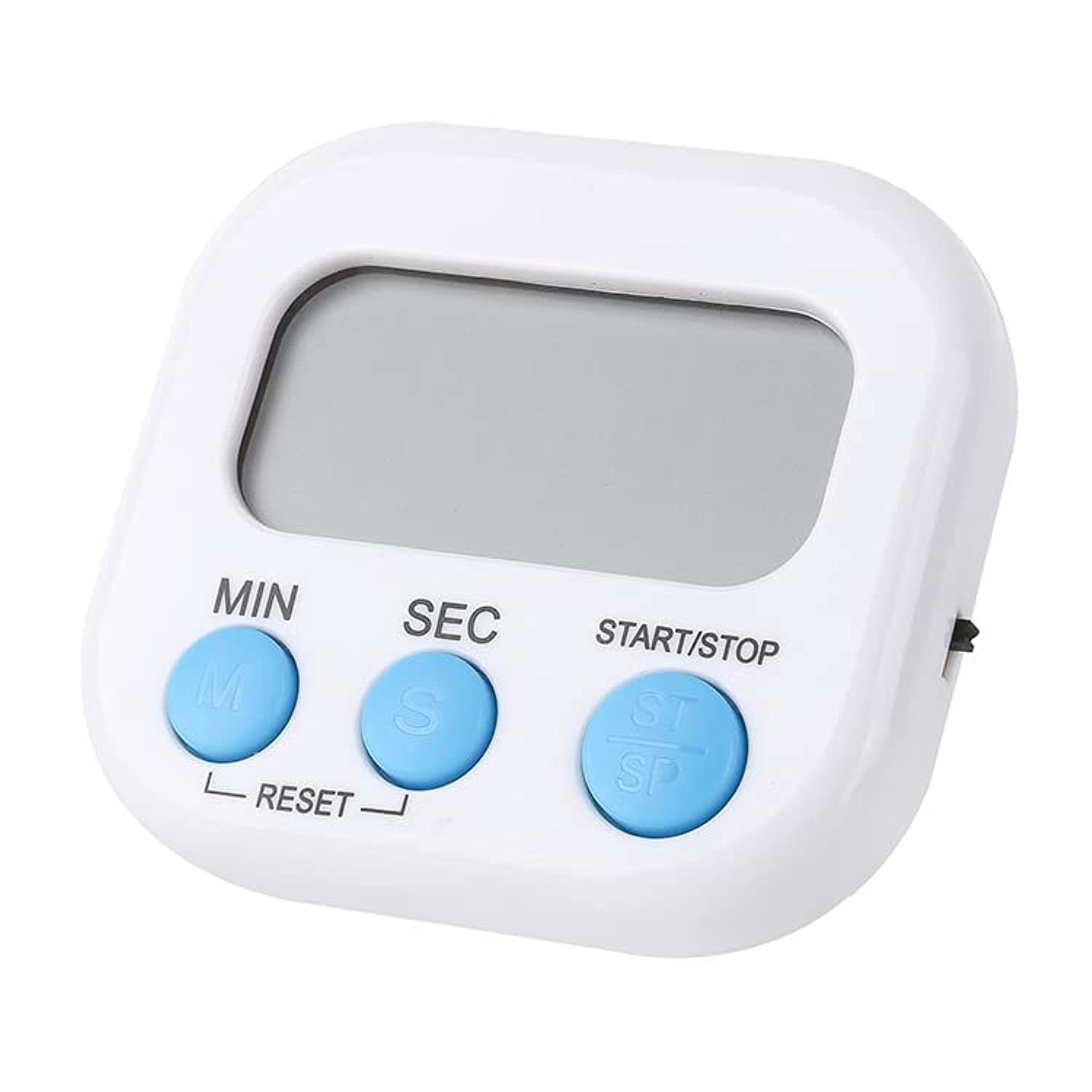 KEMISSY Bear Kitchen Timer Large LCD Display Screen,Digital Kitchen Timers for Cooking, Magnetic Stopwatch Timer with Loud Alarm Countdown Clock (White)