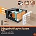 PURISYSTEMS 3-Speed Remote Air Filtration System, PuriCare 500 Hanging Air Filter w/RF Remote for Woodworking, Garage Air Purifier, Shop Dust Collector, up to 500 sq. ft(500 CFM)