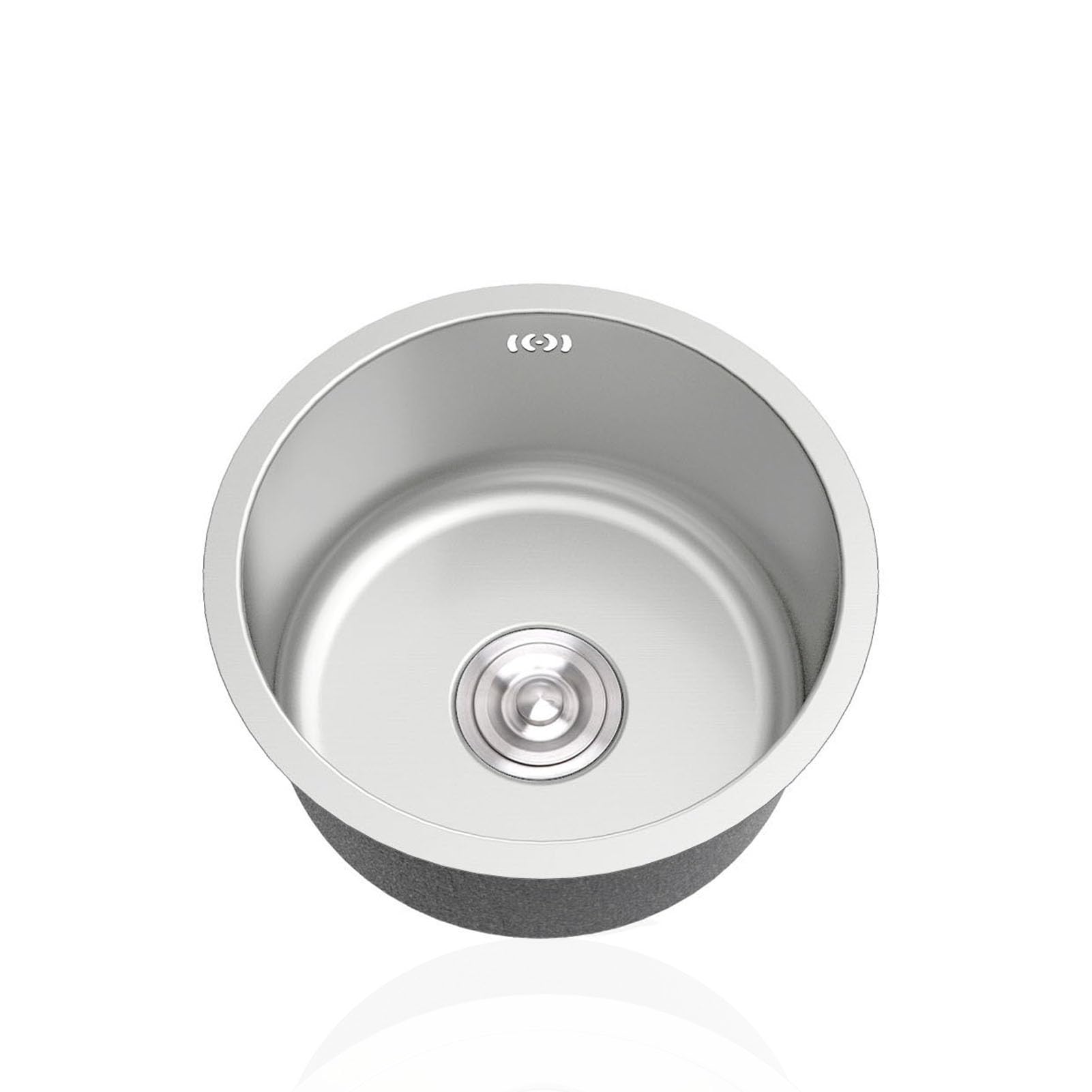 CSXSXAUO Mini Kitchen Sink with Drainer Fittings and Overflow for Campervan Bar Restaurant