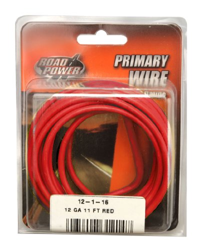 Coleman Cable 12-1-16 12-Gauge 11-Foot Automotive Copper Wire, Red