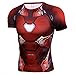 Avengers Super Heroes Camiseta De Compresión De Manga Corta,Camiseta Capitán América Hombre Fitness Gym At The Shirt