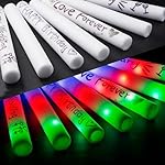 JOYIN 24 PCS LED Light Up Foam Sticks, Glow Sticks Party Favors Bulk with 3 Modes Color Flashing Glow Party Supplies for Spooky Celebrations, Wedding, Camping, Birthday, Raves, Carnival - Image 5