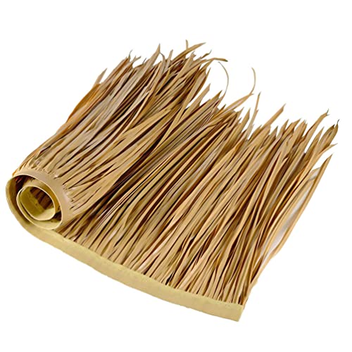 DOITOOL Artificial Thatch Roofing Roll, Fire Retardant Synthetic Straw Roof Thatch for Tiki Bar Gazebo Pavilion