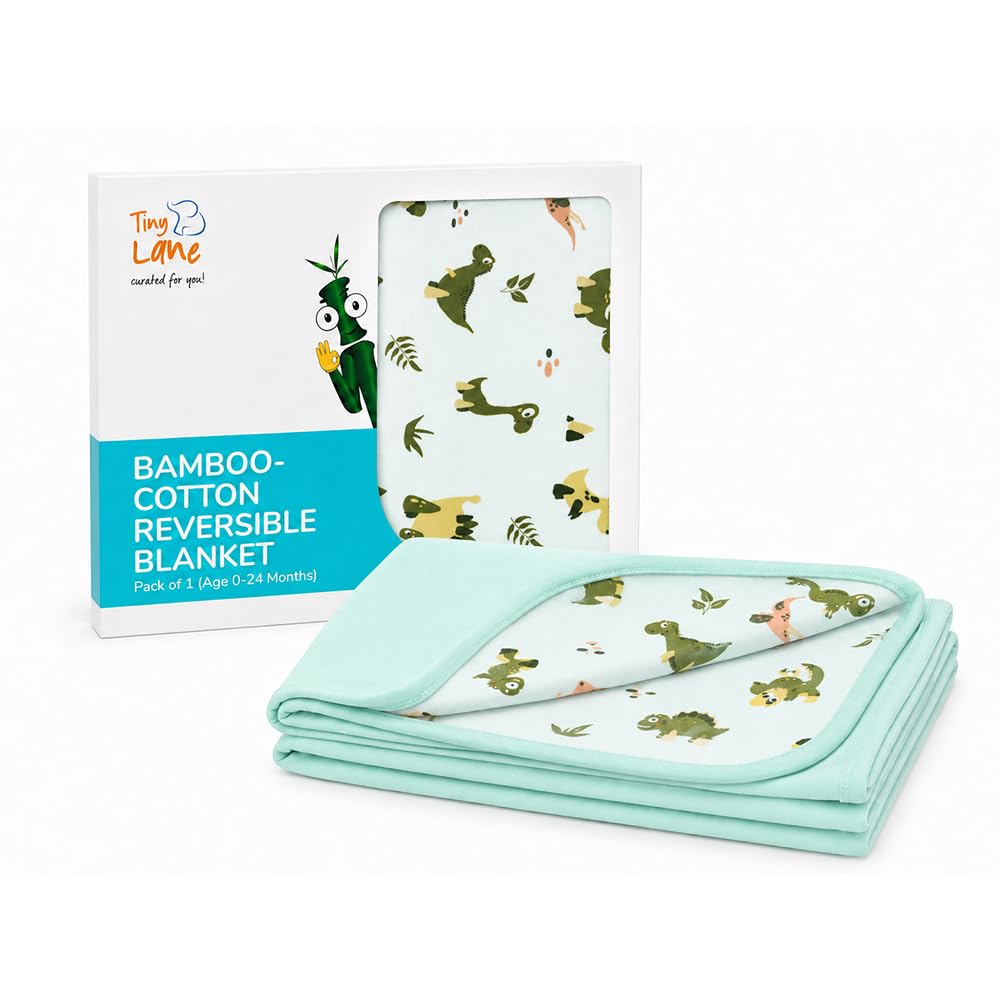 TinyLane Bamboo Baby Blankets - Pack of 2 -11
