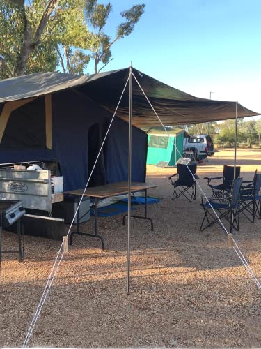 Bessport Adjustable 7Ft Tarp Poles,Set Of 2 Rods Portable Lightweight Replacement,Tent Poles For Camping Awning Backpacking Hiking Hammock Rain Fly #TOP6