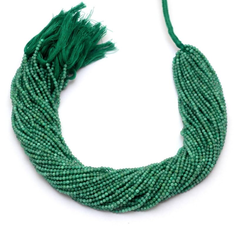 Émeraude micro perles AAA+ 2mm pour la création de bijoux précieux d'exception