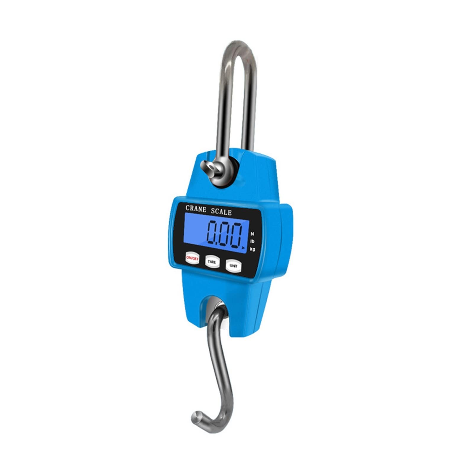 1PC Mini wiszące 300 KG/0.1 KG skala elektroniczna waga dźwigowa przenośny hak przemysłowa waga ważąca N/lb/kg konwersja jednostek(Oranje)