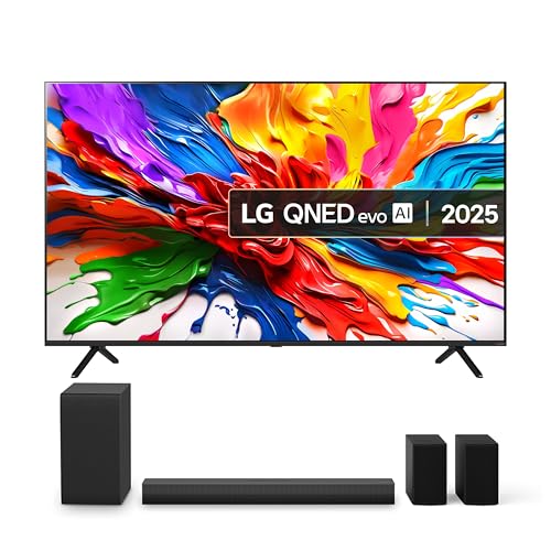 LG 85QNED92A6A (2025) 85-Inch MiniLEDevo AI 4K UHD Smart TV bundle with US40TR Bluetooth Soundbar 4.1 Channel (Wireless Subwoofer)