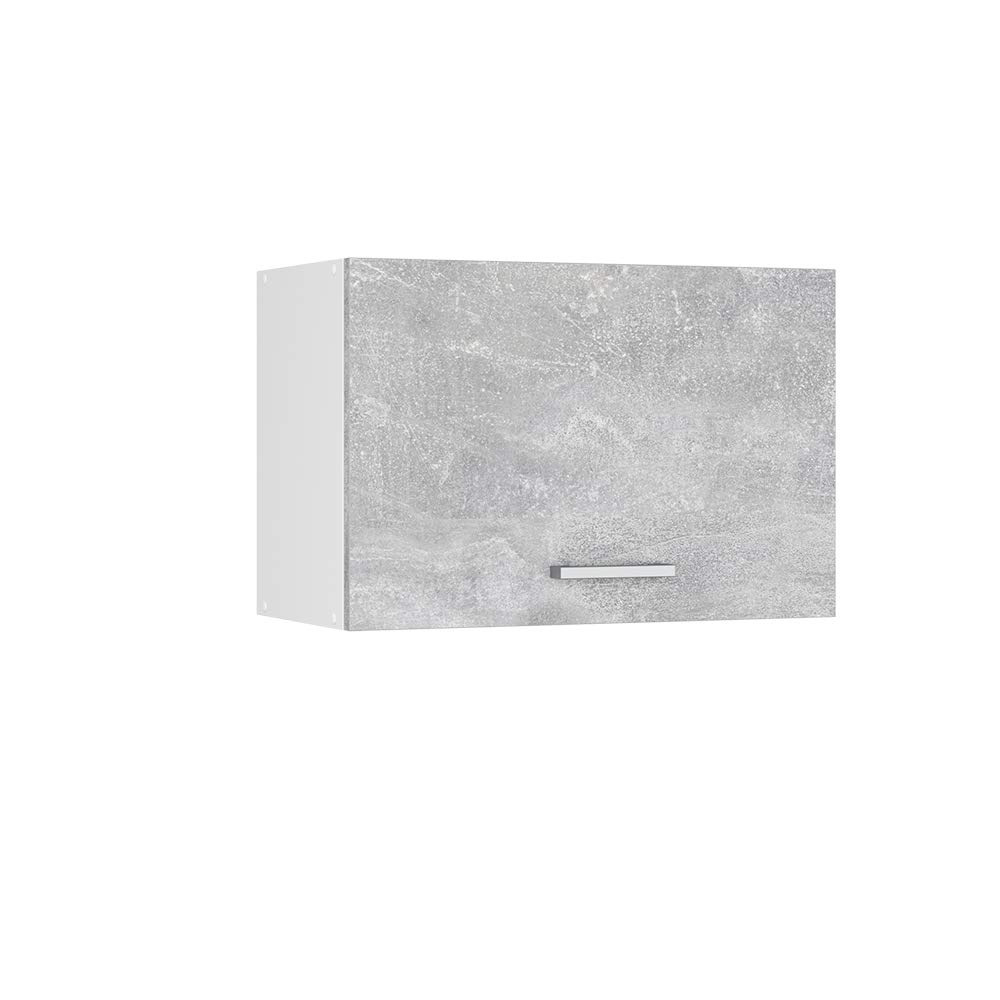 Vicco Wall cabinet Raul, Concrete, 60 cm Flat, for flexible combination within modular kitchen systems