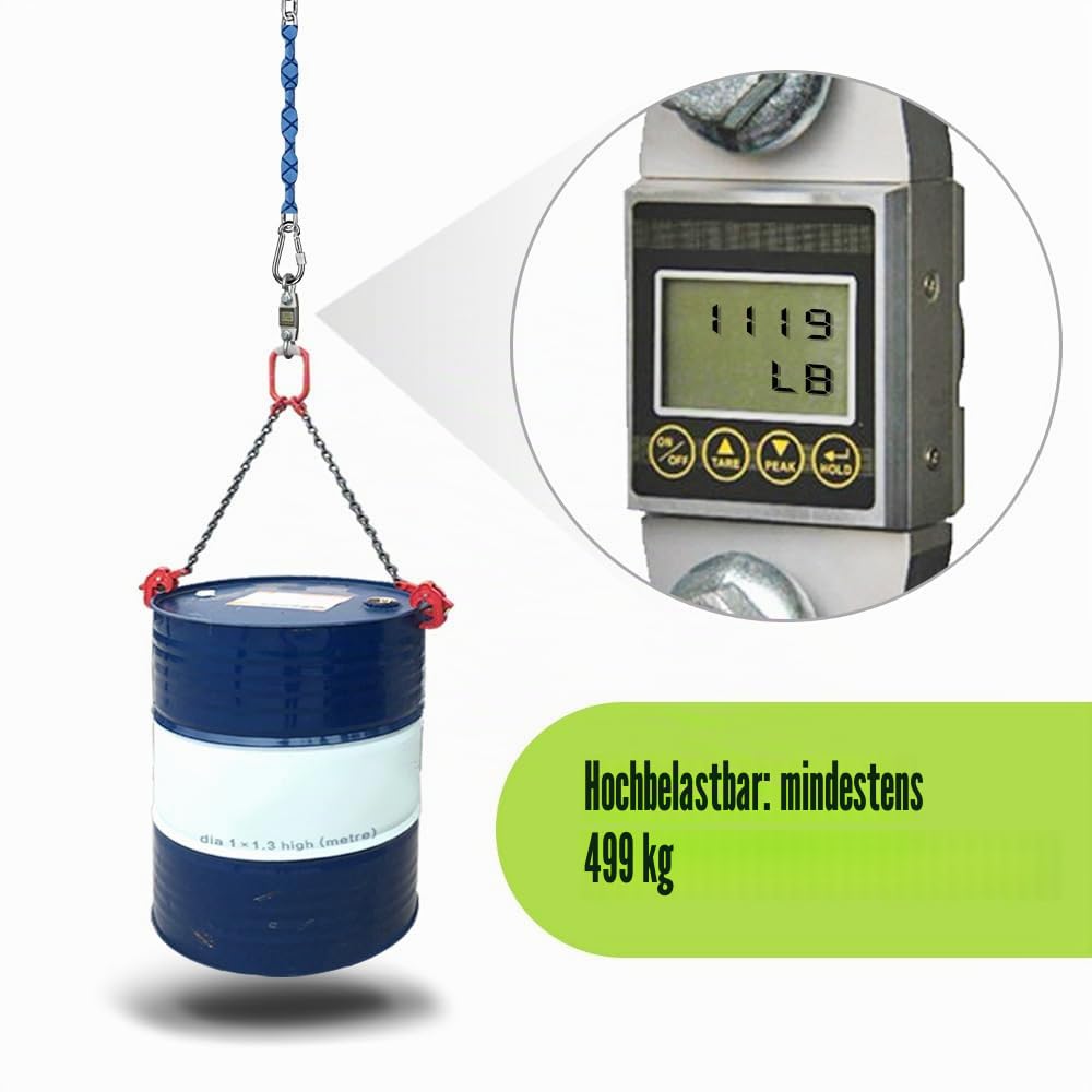 BeneLabel 2er Schaukelketten mit Weicher Griff, 170cm Hängesessel Kette Edelstahl Verstellbar Hängematte Aufhängung Kette mit Karabiner Boxsack Verlängerung Befestigung, 5mm Durchmesser, Bis 454kg