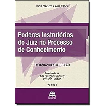 Capa do livro Poderes Instrutórios Do Juiz No Processo De Conhecimento