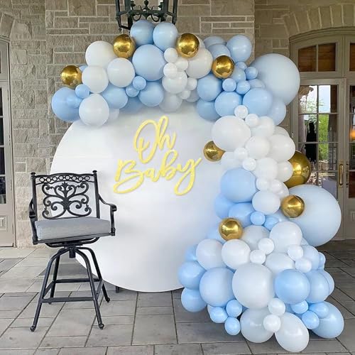 Image of Oh Baby Sign for Shower Backdrop - Glitter Felt Party Banner for Boy Girl Shower Decorations, Gender Reveal, 1st Birthday Photography Background - Gold