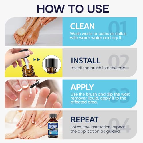 Image of MEOLY Fast-Acting Wart Remover: 40% Salicylic Acid Wart Remover Maximum Strength for Plantar Wart, Corn Men and Women 0.65 oz