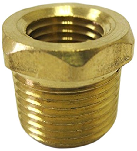 MettleAir 110-DB 1/2" Male NPT to 1/4" Female NPT Female Reducing/Reducer Bushing Brass Pipe Fitting (Pack of 10)