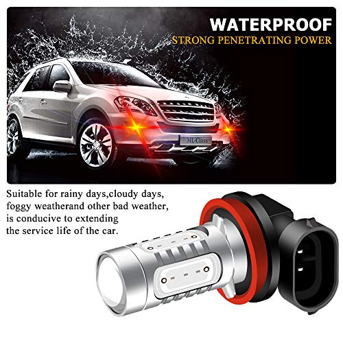Kaidengzhe 2Pcs Super Bright Red H11/H8 Led Bulbs For Fog Lights 7.5W Cob Fog Lamp Driving Drl Lights 12V #TOP4