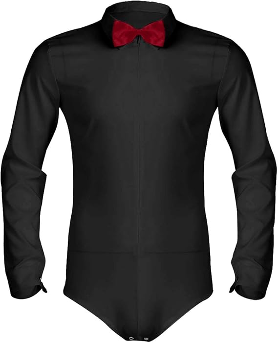 Amazon フィーショー Feeshow メンズ ロング ｔシャツ ラテン モダン ダンス シャツ ダンス服 男性 ボディスーツ インナー シャツ レオタード ジッパー タイツ ボウタイ付き インナーシャツ 通販