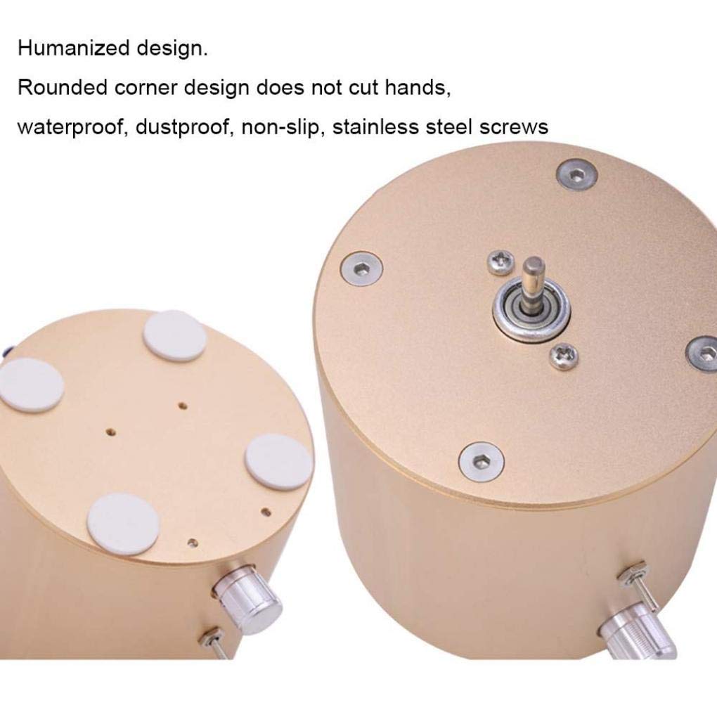 Usb Mini Fingertip Electric Pottery Wheel Forming Machine, Portable Clay Art Diy for Ceramic Work Clay Art Craft Adultes Enfants Pour Outils Amusants, Or (Argent) Silencieux (Or) (Noir) (Noir)