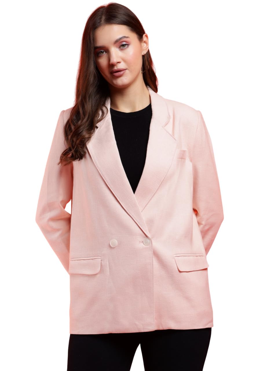 kotty Women's Stylish Outerwear Blazer for Seasonal Layering-picture-26