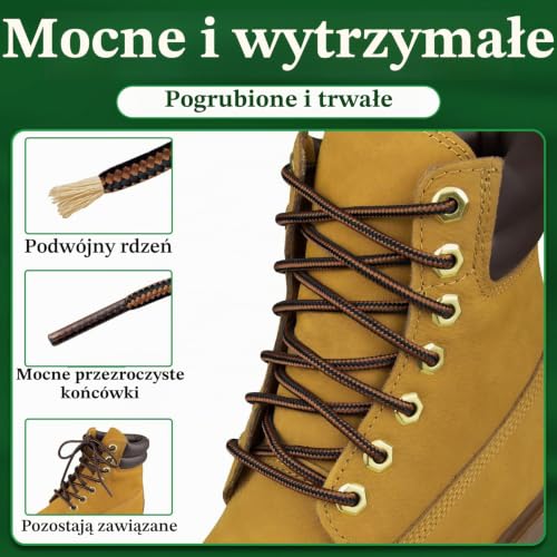 Endoto Sznurówki do Timberland sznurowadła Shoe Laces Shoelaces