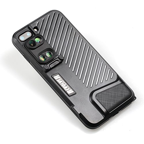 Ztylus Revolver Lite Kit 4 in 1 Rotatable Dual Optics Lens System for iPhone 8 Plus / iPhone 7 Plus: Fisheye, Telephoto, Macro and Super Macro (Black)