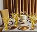 FUBININA 12 Pack Metallic Foil Spray Centerpiece Star Table Decoration Burst Table Centerpieces for Birthday New Years Nye Wedding Anniversary Graduation Holiday Party Supplies Decor, Gold