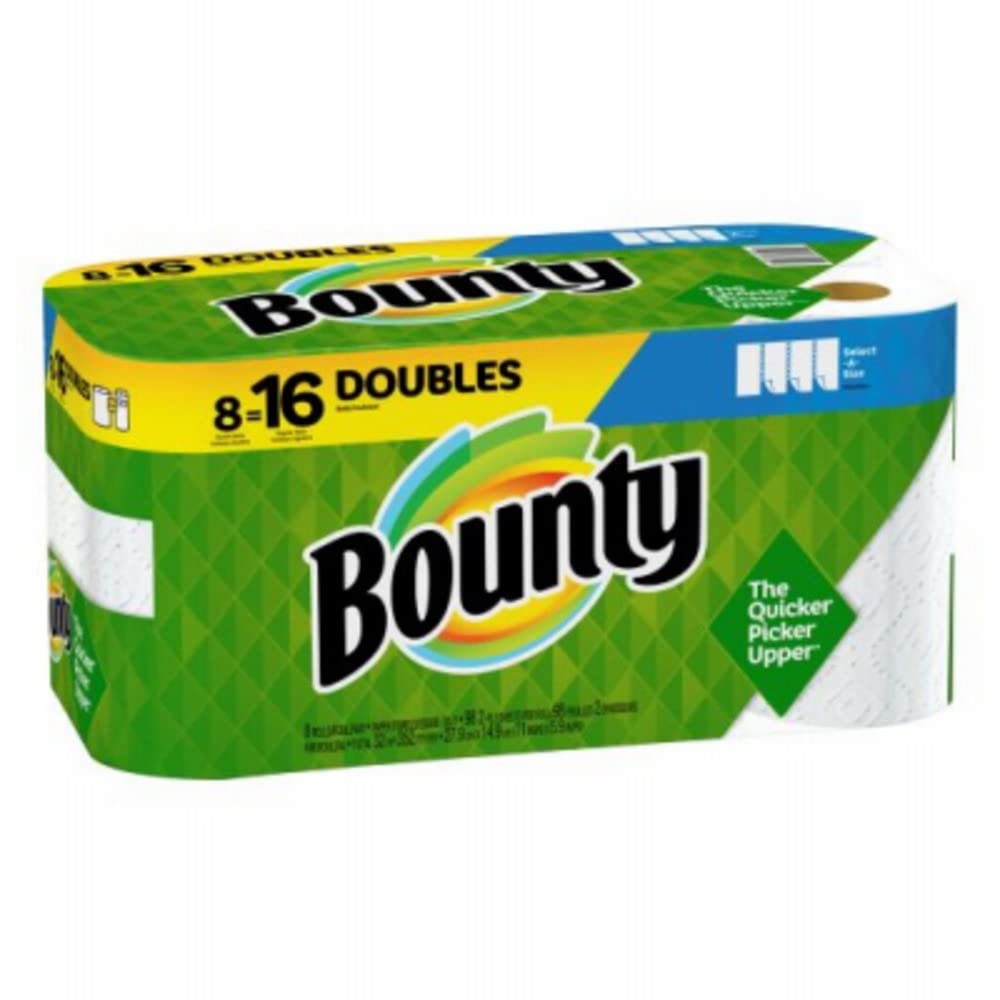 Bounty 73550 Select-a-size Paper Towels, White, 8 Count