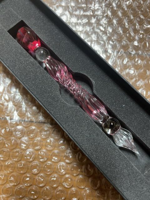 新paraglass ガラスペン パラグラス Ore glass pen ルビーピンク 新進