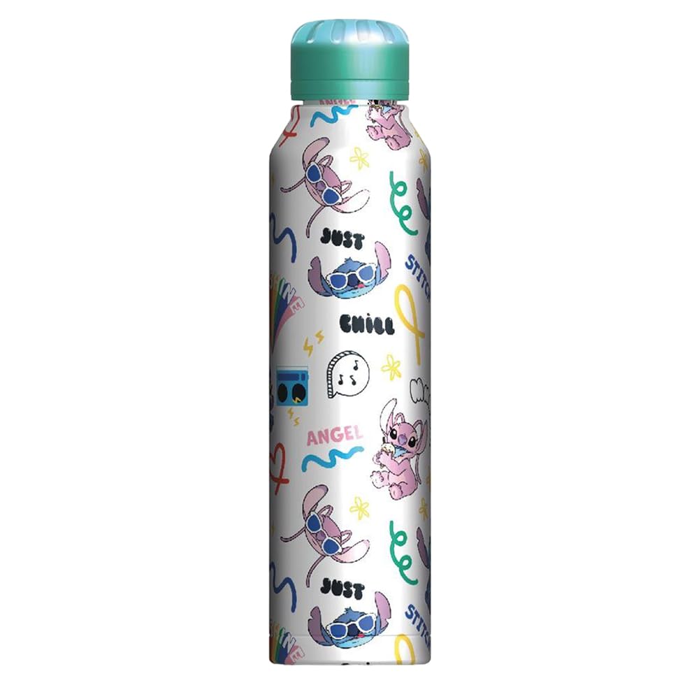 Character  Kids Slim Metal Water Bottle - Lilo & Stitch