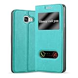 Cadorabo Funda Libro para Samsung Galaxy A5 2016 en Turquesa Menta - Cubierta Proteccíon con Cierre Magnético, Función de Suporte y 2 Ventanas- Etui Case Cover Carcasa
