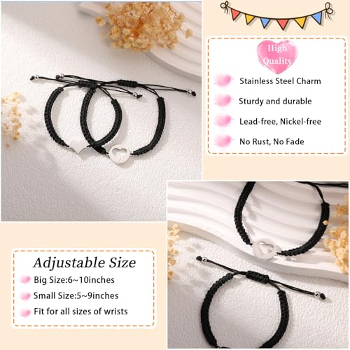 Image of P. BLAKE First Day of Kindergarten Bracelet Back to School Gifts Mommy and Me Matching Bracelets Set for Mother Daughter Son Girls Boys Jewelry Gifts