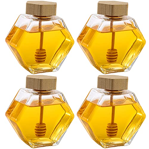 Deayou DE-HONEYJARS-7OZ-4PC 4 Pack 7 Oz Honey Pot thumb #4