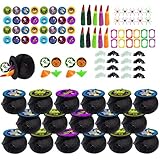 Relleno de bolsas de regalo de Halloween, relleno de bolsas de regalo de Halloween, 144 piezas de juguetes de fiesta de Halloween para llenar bolsas de golosinas, premios de carnaval, regalos de