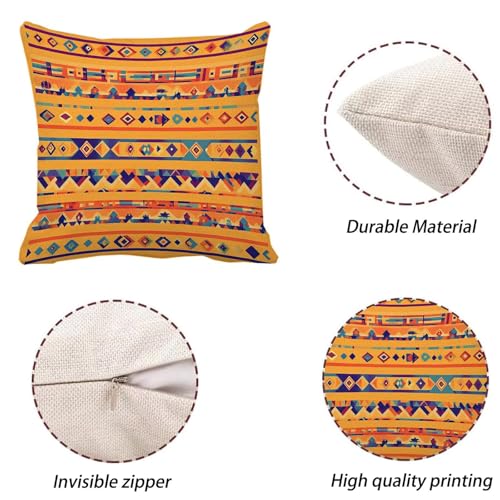 Housse de coussin orange 45x45 imperméable pour canapé de jardin