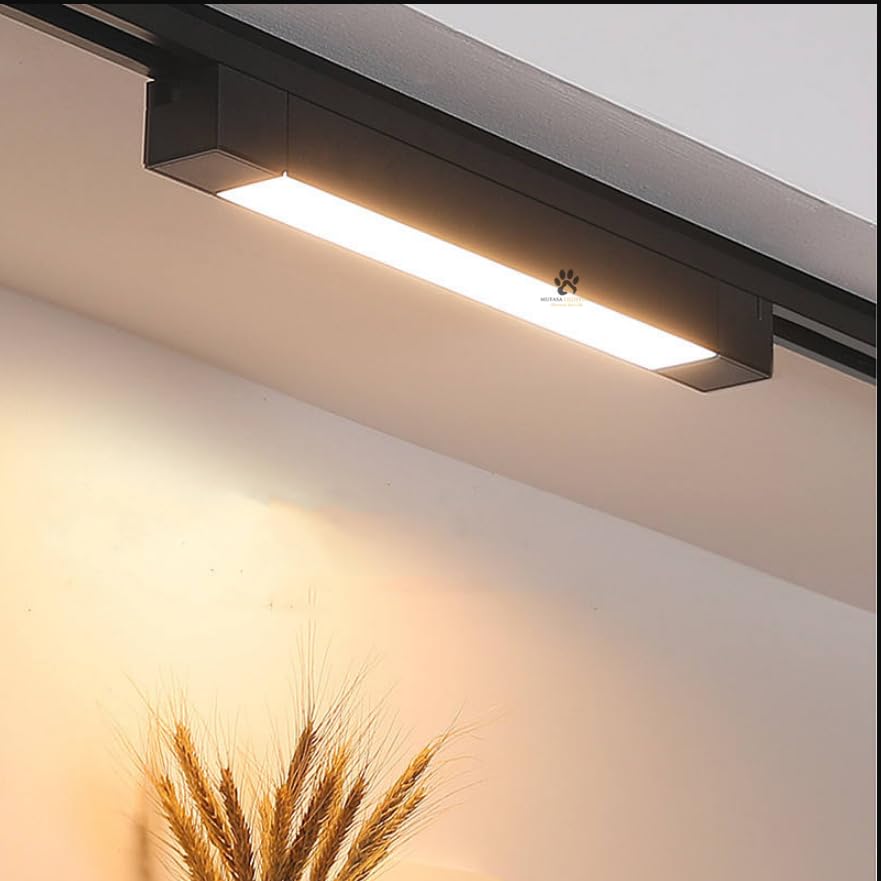 Image of Mufasa 10 Watts Diffuser Black Body LED Track Light Spot Light /Focus Light for Showroom Display Racks Indoor Ceiling Home Office | Track Rail NOT Included | (Warm White)